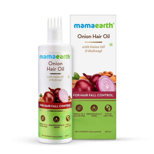 Mamaearth Onion Hair Oil With Onion & Redensyl For Hair Fall Control 150 ml - 250ml