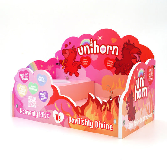 Unihorn POS Display - Cupid's Beau & Blaze Diablo