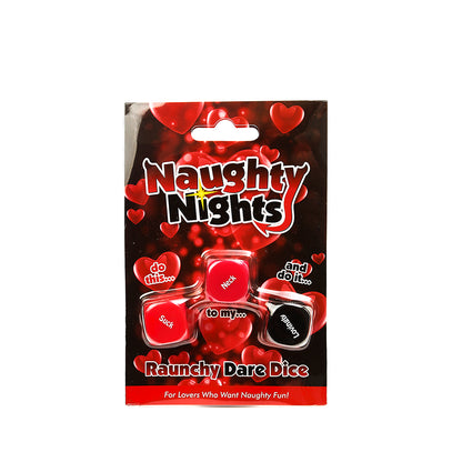 Creative Conceptions LTD Naughty Nights Raunchy Dare Dice set with colorful dice for adult party game and playful challenges