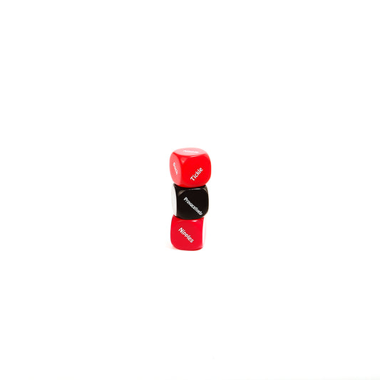 Creative Conceptions LTD Naughty Nights Raunchy Dare Dice set with colorful dice for adult party games and daring challenges.