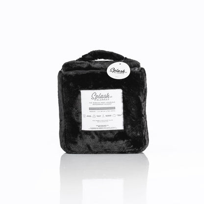 Splash Blanket - Furlush (NON bonded) - Black on Black