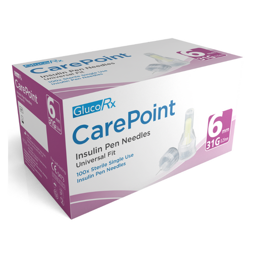 Carepoint Pen Needles 31g 6mm - 100 Needles