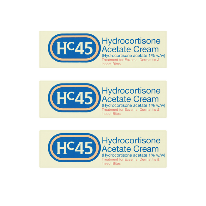 HC45 Hydrocortisone Acetate Cream - 15g