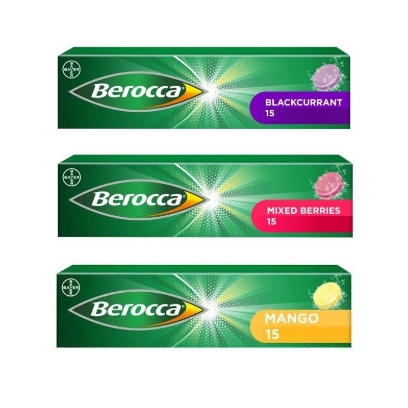 Berocca Vitamin Energy Tablets Flavours 3 x 15 Tablets