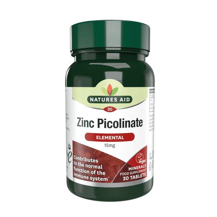 Natures Aid Zinc Picolinate Elemental 15mg